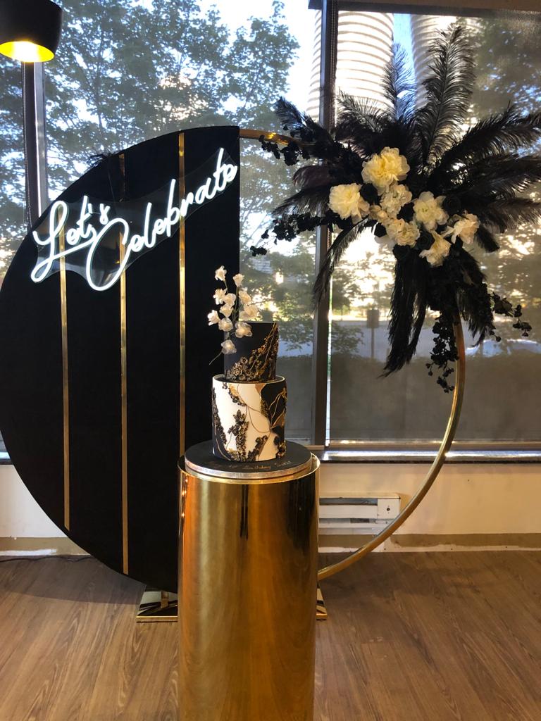 Black Velvet Circle Wall Circle Backdrop